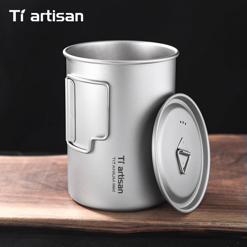Tiartisan 750ml/ 900ml Titaniu - Camping Cooking Mug บทวิจารณ์และราคา