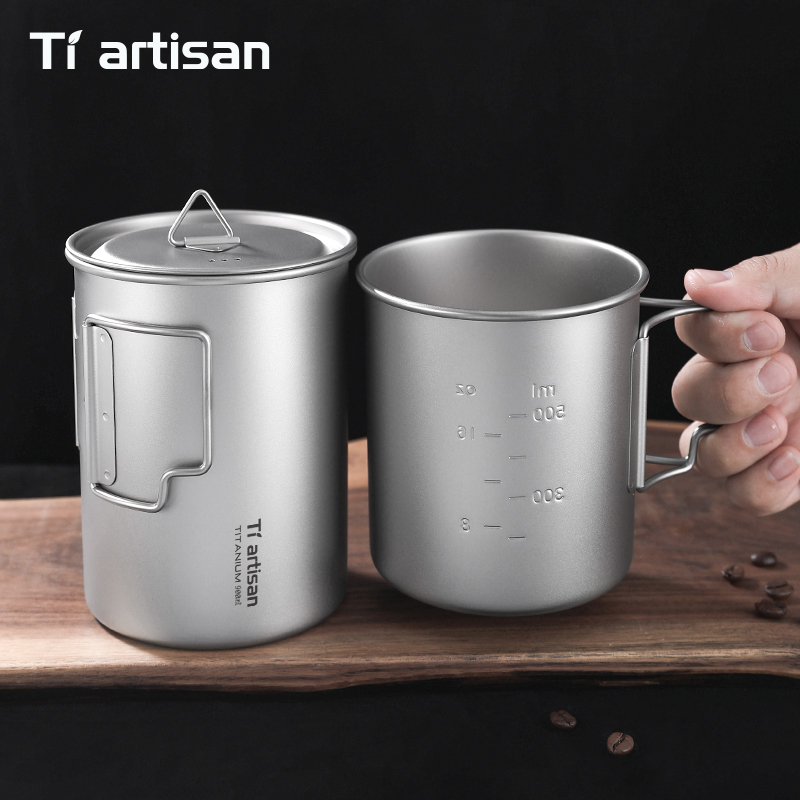 Tiartisan 750ml/ 900ml Titaniu - Camping Cooking Mug บทวิจารณ์และราคา