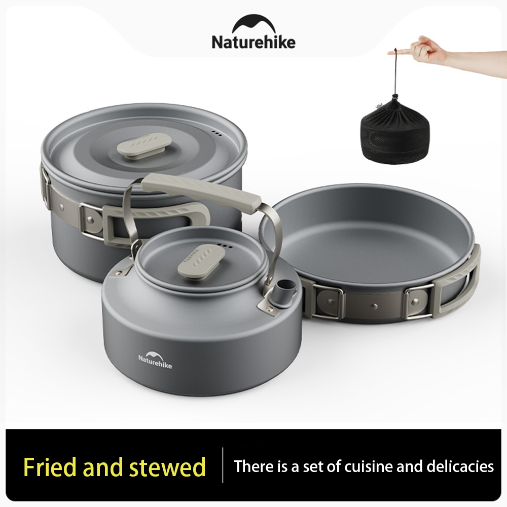 Naturehike Outdoor Pot Set,Cam - Camping Cooking Set Large บทวิจารณ์และราคา