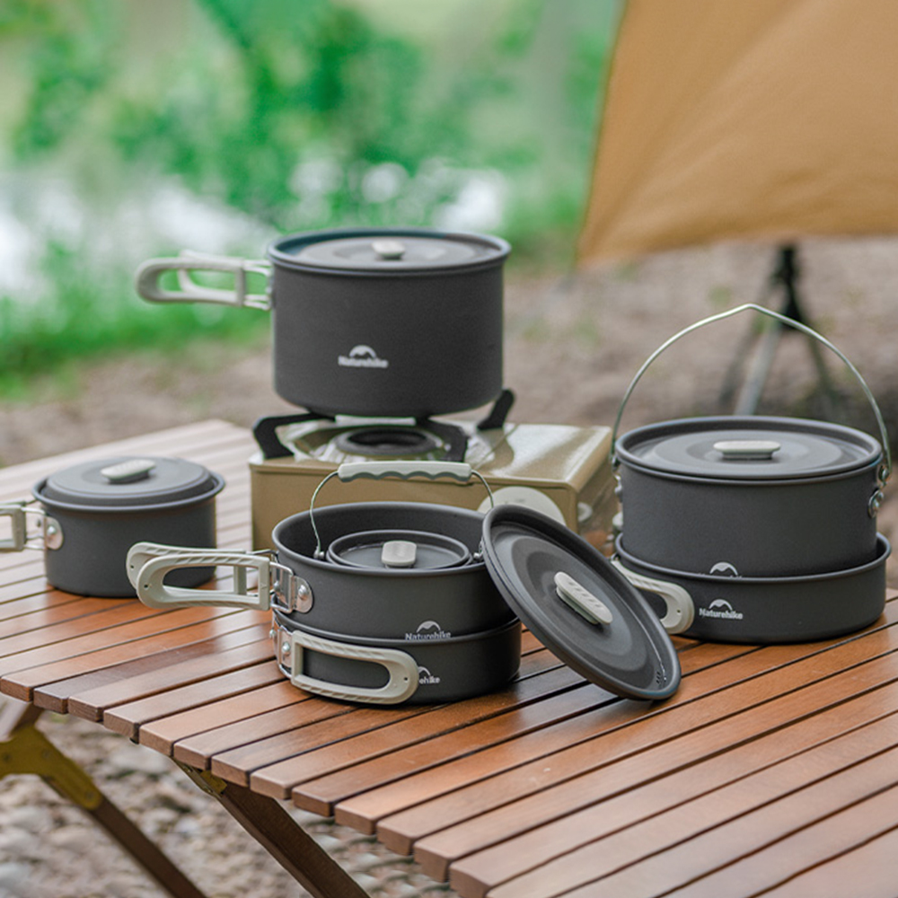 Naturehike Outdoor Pot Set,Cam - Camping Cooking Set Large บทวิจารณ์และราคา