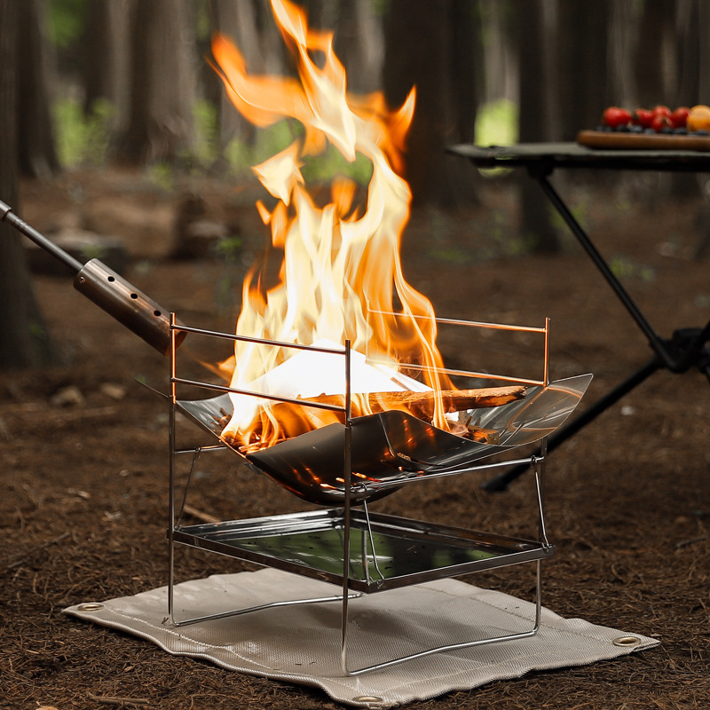 Wood Burning Camping Stove Por - Camping Cooking Fire Pit บทวิจารณ์และราคา