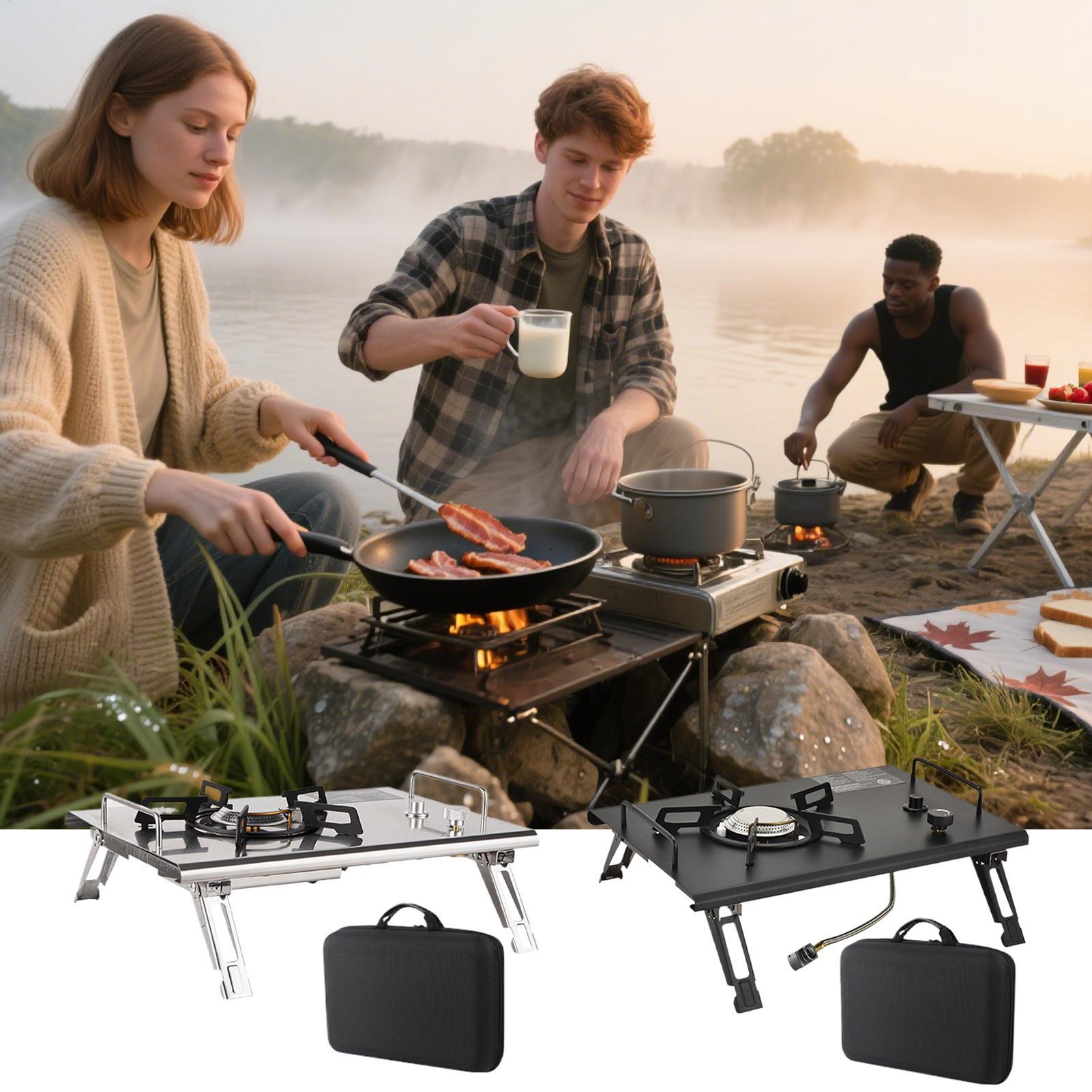 Portable Camping Stove Portabl - Camping Cooking Table Foldable บทวิจารณ์และราคา