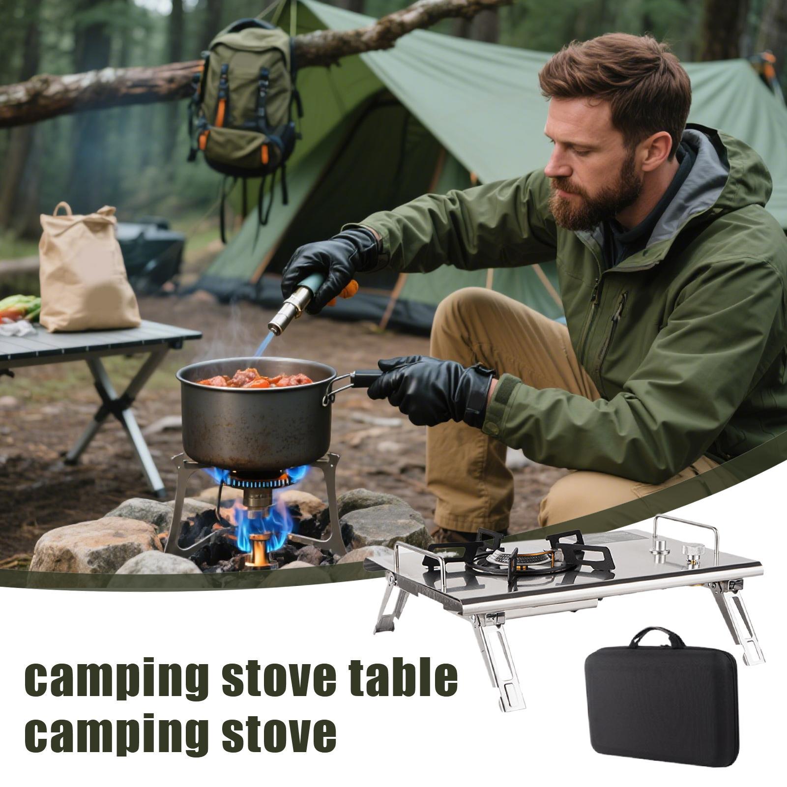 Portable Camping Stove Portabl - Camping Cooking Table Foldable บทวิจารณ์และราคา