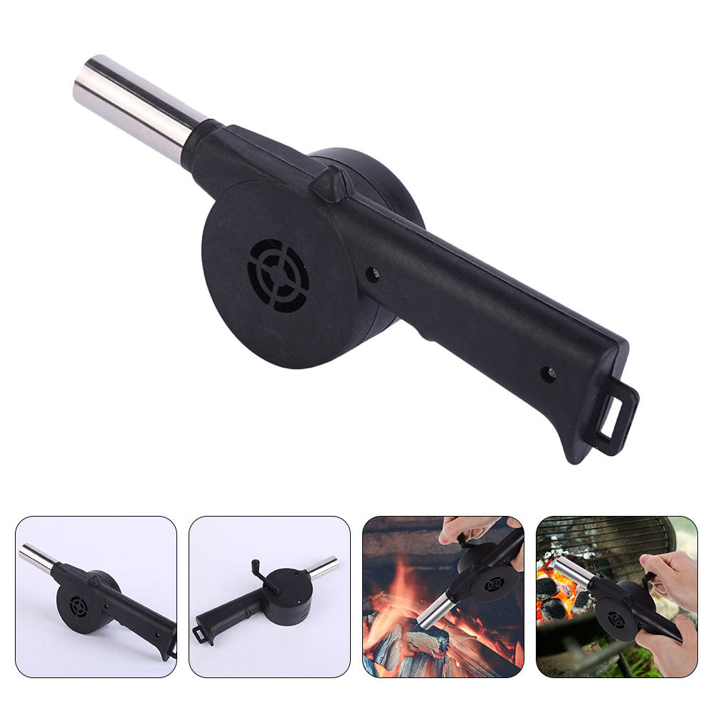 Manual Blower Black Hand Crank - Camping Cooking Fire Pit บทวิจารณ์และราคา