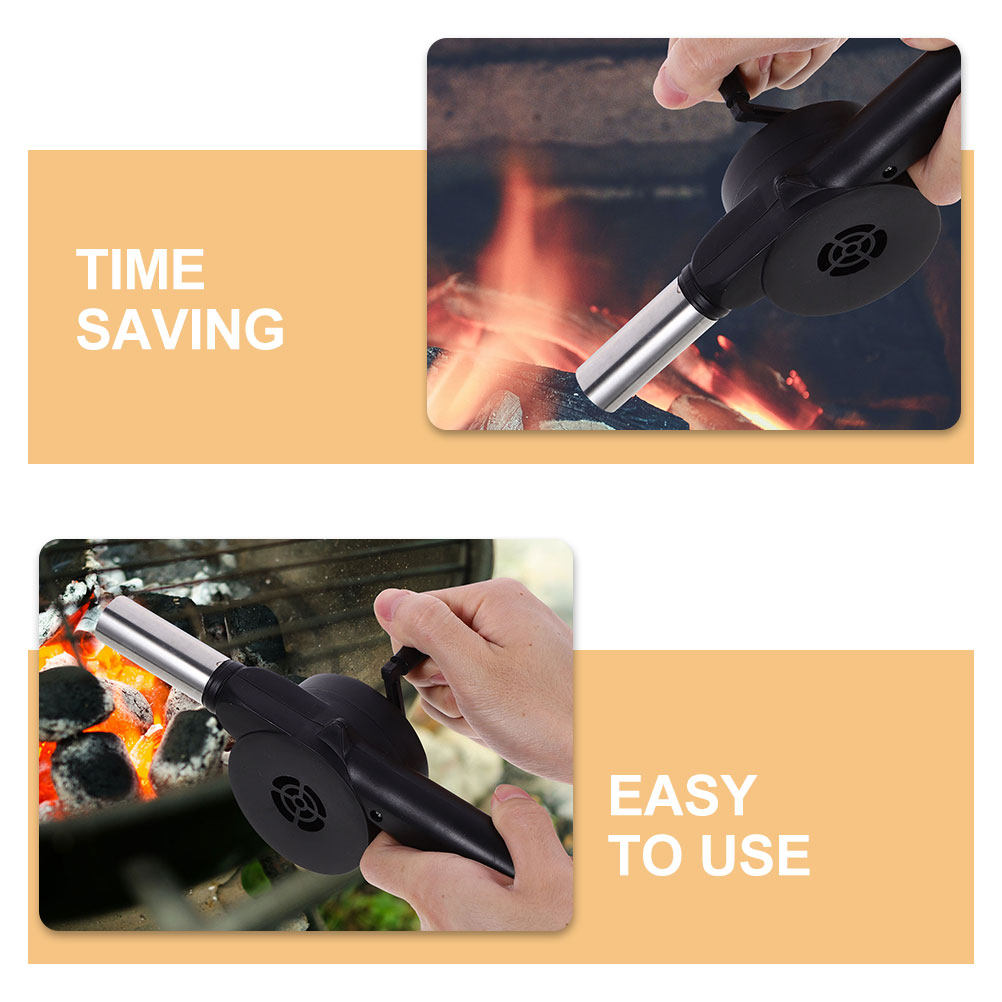 Manual Blower Black Hand Crank - Camping Cooking Fire Pit บทวิจารณ์และราคา